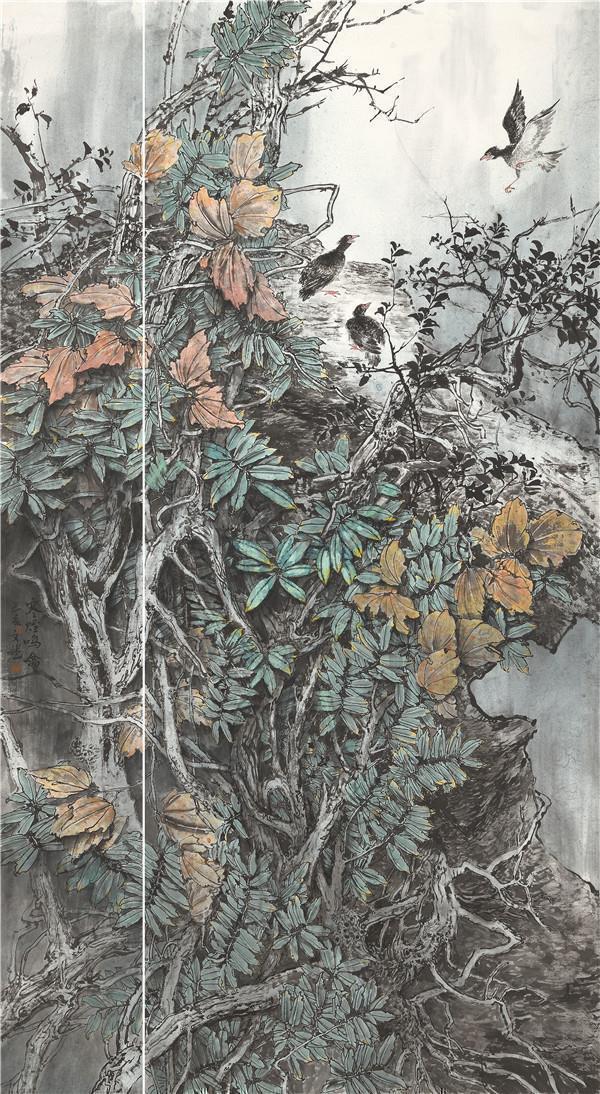 寒烟鸣禽240130_副本.jpg 寒烟鸣禽240130_副本.jpg